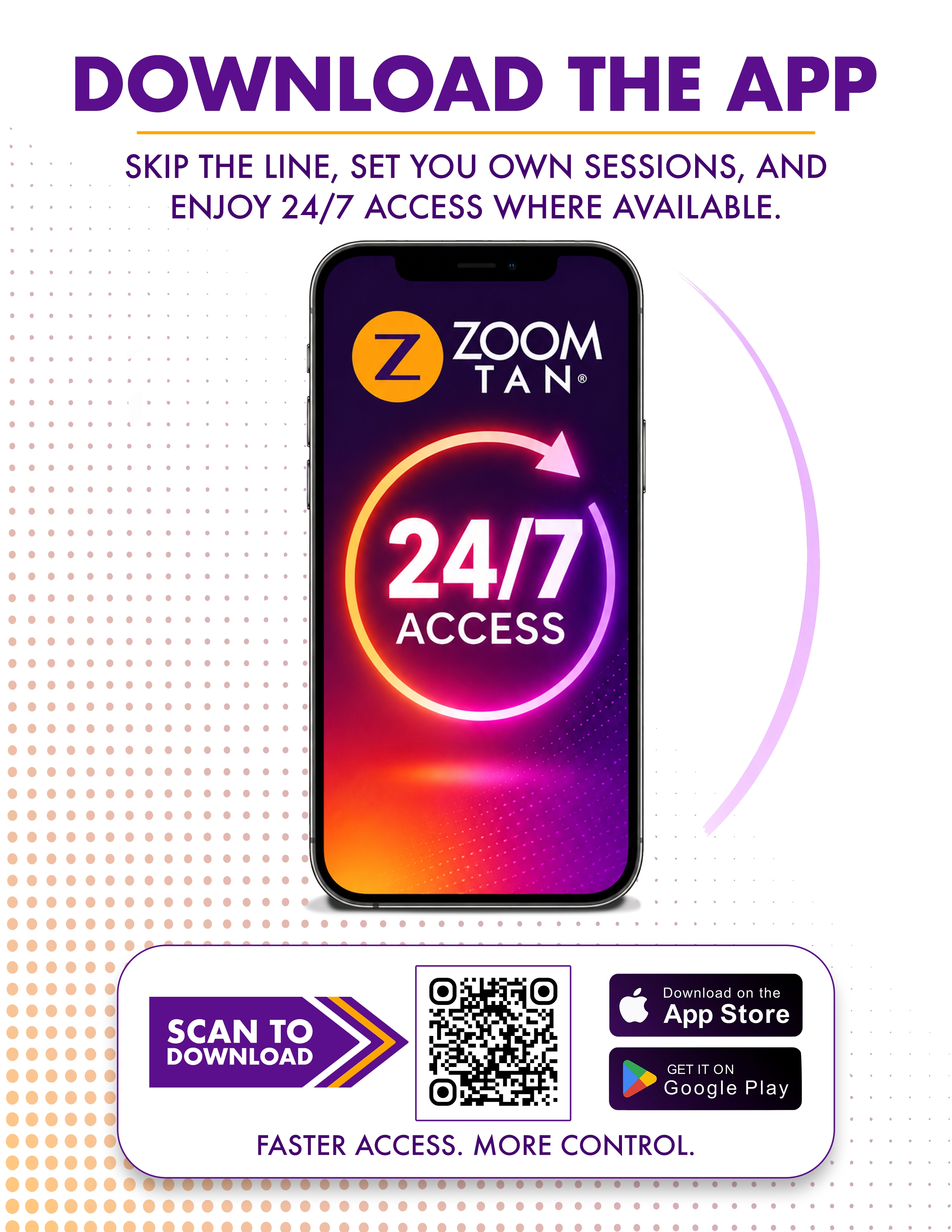 Zoom Tan In-Store Notice Signs